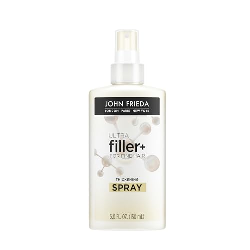 John Frieda ULTRAfiller+ for Fine Hair, Volumizing, Biotin and Hyaluronic Acid Hair Thickening Spray, 5 Oz