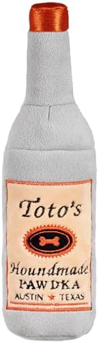 Toto's Plush Squeaky Crinkle Dog Toy - Funny Gifts for Medium, Small and Large Dogs - Cute Stuffed Toys for Dog Birthdays