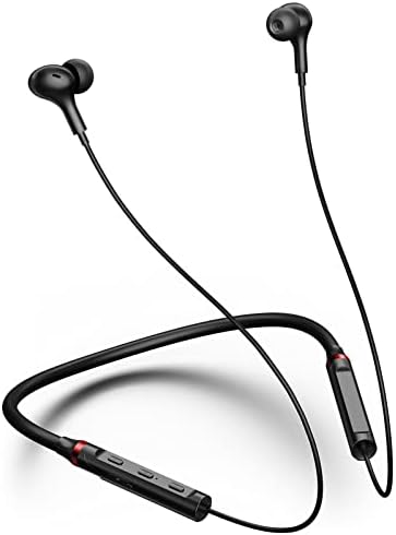 Neckband Bluetooth Headphones Wireless Earbuds for Samsung S25 Ultra S24 S23 FE S22 A53 A14, Sport Headphones HiFi Stereo Surround Sound Ear Buds for iPhone 16 15 14 Pro Max 13 Plus Pixel 9 8 7 6 A
