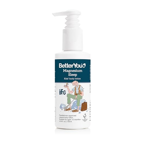 BetterYou Magnesium Sleep Body Lotion - Relaxing Kids Body Lotion - Magnesium Cream WIth Lavender And Chamomile - For Children One And Up - 4.56 oz
