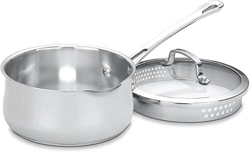 Cuisinart Contour Stainless 2-Quart and 1-Quart Saucepans Bundle