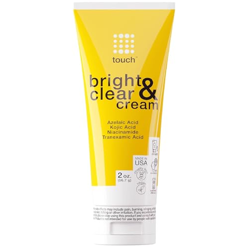 TOUCH Skin Brightening Cream for Dark Spots on Face - Azelaic Acid with Kojic Acid, Tranexamic Acid, & Niacinamide – Age Spot, Sun Spot, and Melasma
