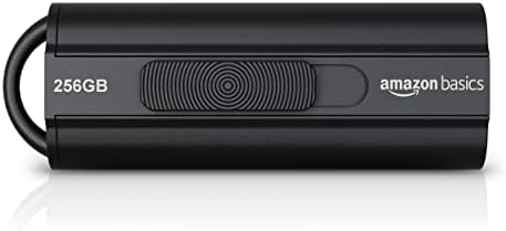 Amazon Basics 256GB Ultra Fast USB 3.1 High Capacity Flash Drive for Fast Data Transfer and Storage, Black
