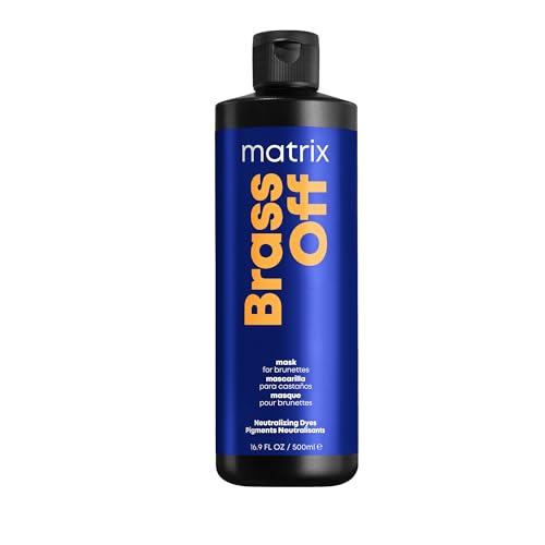 Matrix Brass Off Color Depositing Blue Hair Mask - Neutralizes and Tones Brassy or Orange Hair, For Color Treated, Lightened Brunettes or Dark Blondes