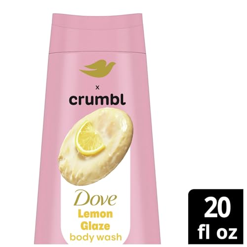 Dove Moisturizing Liquid Body Wash & Scrub | Lemon Glaze | 20oz Wash + 15oz Scrub