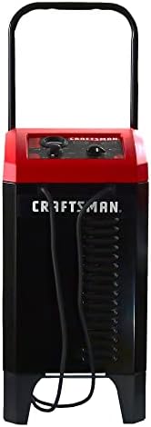 CRAFTSMAN Wheeled Battery Charger and Engine Starter, CMXCESM233, 2-in-1 Manual Timer Controlled, 250 Cranking Amps, 6 Volt, 12 Volt, for Car, SUV, Truck, and Marine Batteries