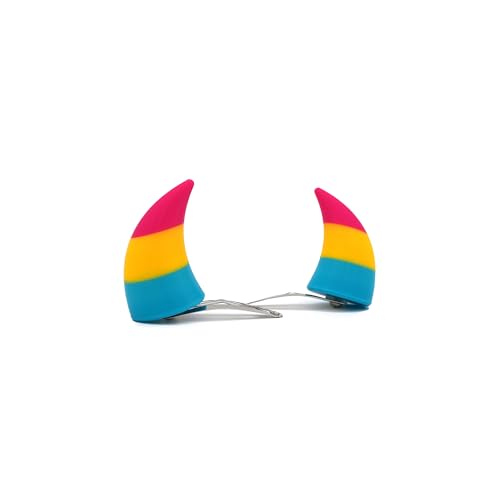 Striped Devil Clip-on Horns (Pan)