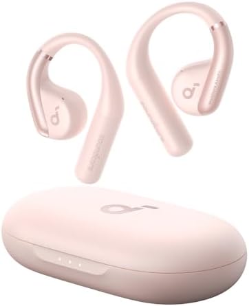 Soundcore by Anker, AeroFit Open-Ear Headphones, Ultra Comfort, Snug Fit, Ergonomic Ear Hook, Balanced Sound, IPX7 Waterproof, 42H Playtime, Bluetooth 5.3, App Control, Clear Calls (Renewed)