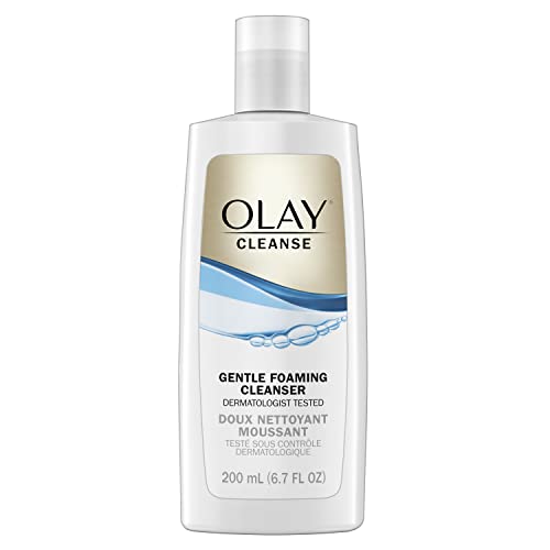 Olay Cleanse Gentle Foaming Face Cleanser for Sensitive Skin, Fragrance Free, 6.7 Fl Oz (Pack of 3)