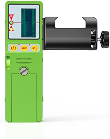 Elikliv Laser Detector for Green Beam Laser Level, Digital Laser Receiver Used with Pulsing Line Lasers Up to 200ft, Detect Green Laser Beams, Three-Sided LED Displays
