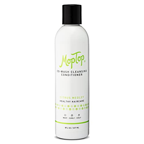 MopTop Cowash Cleansing Conditioner – Curly Hair Conditioner to Restore Moisture, Reduce Frizz & Boost Manageability, Sulfate & Paraben Free Hair Care for All Hair Textures (Citrus Medley, 8oz)