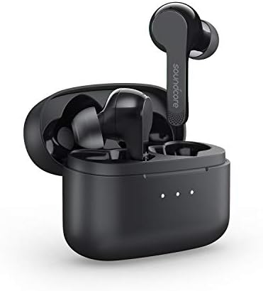 Soundcore Liberty Air True Wireless Earphones with Charging Case, Bluetooth 5, 20 Hour Playtime, Touch Control Earbuds, Graphene Enhanced Sound, Noise Cancelling Microphones and Secure Fit (Black)