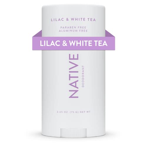 Native Deodorant Contains Naturally Derived Ingredients, 72 Hour Odor Control | Seasonal Scents for Women and Men, Aluminum Free with Baking Soda, Coconut Oil and Shea Butter | Lilac & White Tea