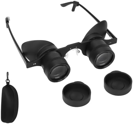 Professional Hands-Free Binocular Glasses for Fishing, Bird Watching, Sports, Concerts, Theater, Opera, TV, Sight Seeing, Hands-Free Opera Glasses for Adults Kids (Green Film Optics)