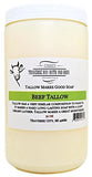 Traverse Bay Bath and Body BEEF TALLOW Grass fed beef Non Hydrogenated Soap making supplies. 32 FL Oz DIY projects.