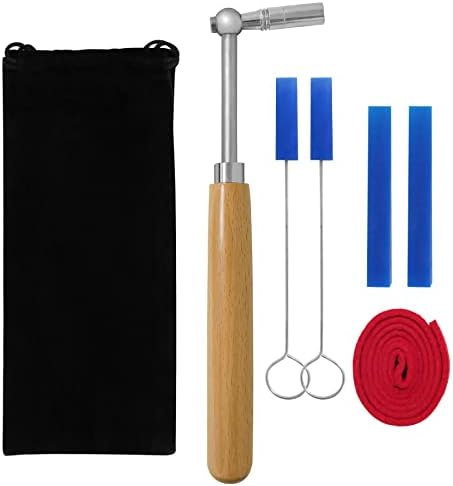 Professional Piano Tuning Kit, Piano Tuner Hammer Mute Kit Tools, Piano Tuning Lever Tools with Case, 6 Pcs…