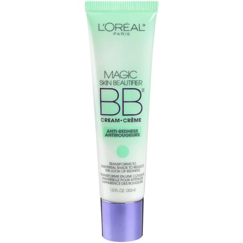 L'Oréal Paris Makeup Magic Skin Beautifier BB Cream Tinted Moisturizer, Anti-Redness, 1 fl oz, 1 Count