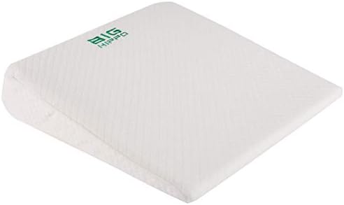 Big Hippo Wedge Pillow Memory Foam Wedge Pillow Cushion, 14.1 x 14.1 x 2.75 inches