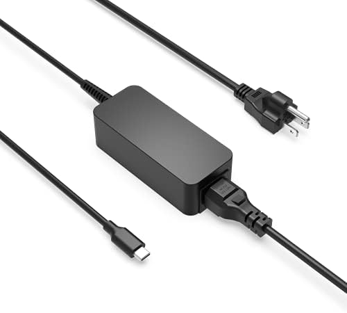 45W USB-C Charger Compatible with Lenovo Yoga 910 720 720S 910-13 910-13IKB 720-12IKB 720-13IKB 720S-13IKB 720S-13ARR 720S-Touch-13IKB 910-13IKB-Glass Laptop AC Adapter Power Cord Supply