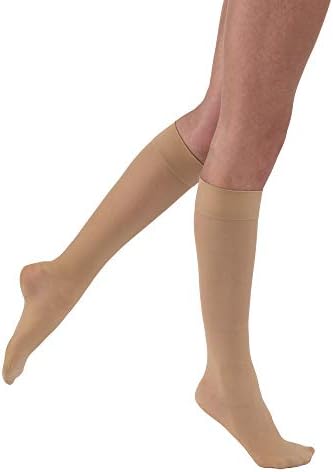 BSN Medical/Jobst 119619 Ultra Sheer Compression Stocking, Knee High, 20-30 MMHG, Closed Toe, Petite, Natural, X-Large, Pair