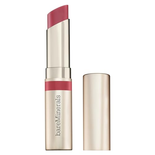 bareMinerals Dewy Lip Gloss-Balm, Hydrating Lip Gloss + Tinted Lip Balm Hybrid, Shine Finish + 24 Hour Hydration, For Soft + Smooth Lips, Non Sticky, Vegan