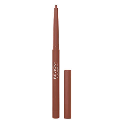 Revlon Colorstay Lip Liner Makeup with Built-in-Sharpener, Longwear Rich Colors, Smooth Application, 630 Nude, 0.01 Oz