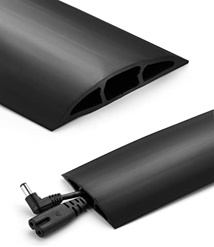 Bates- Floor Cord Cover, 4 ft Cable Cover, Cord Cover Floor, Cord Protector, Floor Cable Cover, Cord Hider Floor, Extension Cord Cover, Cable Cover Floor, Cable Floor Cover, Cable Covers for Cords