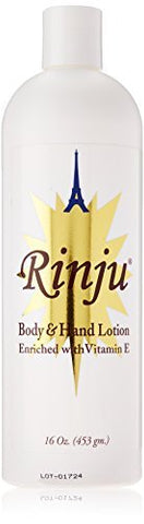 RINJU Body and Hand Lotion Enriched with Vitamin-E, 16 Ounce