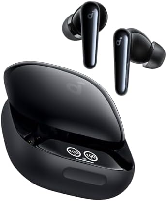 Soundcore Liberty 4 Pro by Anker,Noise Cancelling Wireless Earbuds,7-Sensor and Real-Time Adaptive Noise Cancelling,2×Faster Charging,Studio-Level Hi-Fi Music,Clear Calls with 6 Mics and AI(Renewed)