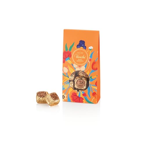 Venchi Chocoviar Crema Cacao 15-Piece Elegant Gift Box - Creamy Cocoa Filling with Piedmont Hazelnut, Milk Chocolate Shell, Dark Chocolate Coating & Chocolate Micro-Pearls, Preservative & Gluten-Free