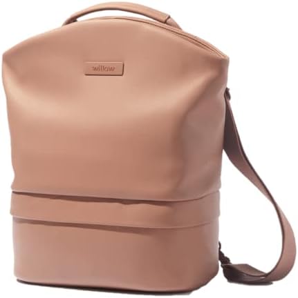 Willow Breast Pump Bag, Dusty Pink, Breast Milk Cooler and Pump Bag with Pockets, Convertible and Adjustable Tote for Hands Free Wearable Breast Pumps, Wear as Backpack, Crossbody or Shoulder Bag