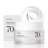 ANUA Heartleaf 70 Intense Calming Cream with Ceramide, Panthenol, Heartleaf extract, Korean Skin care - (50ml /1.69Fl. Oz)