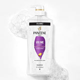 Pantene Shampoo Twin Pack with Hair Treatment, Volume & Body for Fine Hair, Safe for Color-Treated Hair 27.7 oz (Pack of 2)