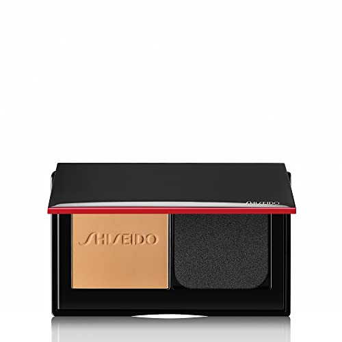 Shiseido Synchro Skin Self-Refreshing Custom Finish Powder Foundation, Sand 250-24-Hour Sheer-to-Medium Buildable Coverage with Shine Control - Smudge Proof & Non-Comedogenic