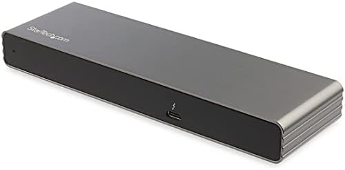 StarTech.com Thunderbolt 3 Dock - Dual 4K 60Hz Monitor TB3 Laptop Docking Station with DisplayPort, HDMI & 1080p VGA - 85W Power Delivery & Charging - 2x USB-A, Ethernet - Mac & Windows, TAA
