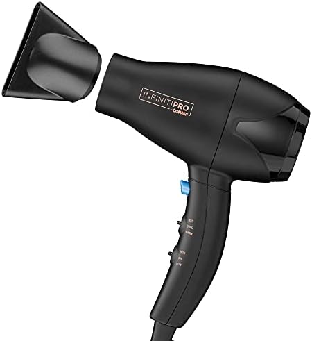 INFINITIPRO BY CONAIR Travel Hair Dryer, Mighty Mini Compact Lightweight Professional AC Motor Hair Dryer