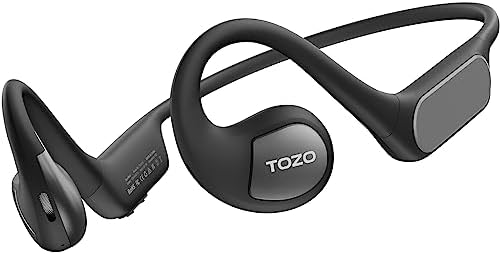 TOZO OpenReal Open Ear Headphones Bluetooth 5.3 Air Conduction Wireless Headphones Sport Earbuds (Renewed)