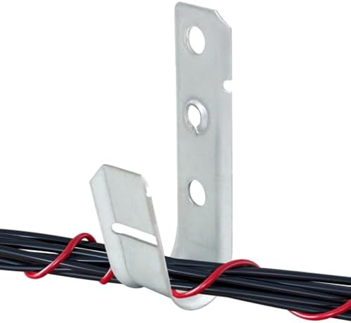 25 Pack 3/4" Heavy Duty Cable Support J Hooks, Cable and Wire Support J-Hook Hangers for Wall Mounting and Attaching to Vertical Surfaces