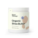 Plant Therapy Organic African Shea Butter Raw, Unrefined USDA Certified 16 oz Jar For Body, Face & Hair 100% Pure, Natural Moisturizer, Best for DIYs Like Lotion, Cream, Lip Balm and Soap