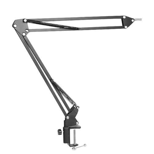 Microscope Arm Stand, 360 Degree Adjustable Monocular Microscope Stand, 40 and 42Mm Flexible Soldering Microscope, Lens Ring Set Industrial Camera Foldable Bracket