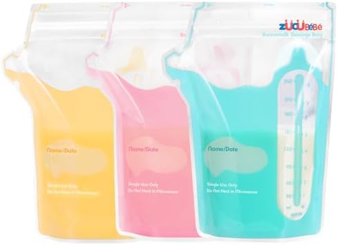 Breastmilk Storage Bags(90 Count)，8oz Milk Storage Bags for Breastfeeding，BPA Free with Easy Pour Spout, Self Standing, for Refrigeration and Freezing