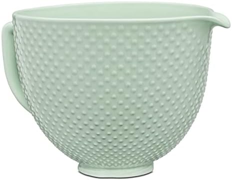 KitchenAid 5 Quart Ceramic Bowl for all 4.5-5 Quart Tilt-Head Stand Mixers KSM2CB5TDD, Dew Drop