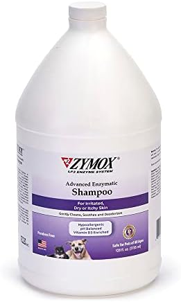ZYMOX Advanced Enzymatic Shampoo, 1 gal. - for Pets & Animals of All Ages: Cleans, Refreshes, Hydrates & Nourishes Dry Skin & Coat