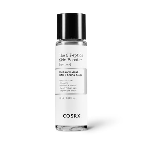 COSRX Mini-Sized 6X Peptide Collagen Booster Toner Serum 1 Fl Oz, Niacinamide & Hyaluronic Acid, Facial Serum, Travel Essentials, Korean Skin Care