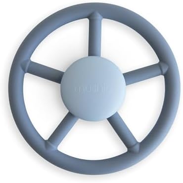 mushie Wheel Suction Spinner Toy | Toddler Sensory Toys for Bath & Play
