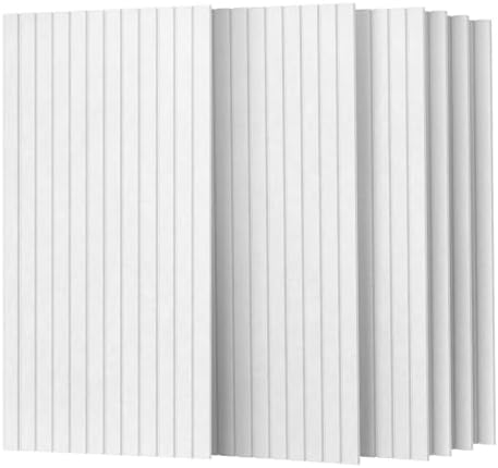 UMIACOUSTICS 6 Packs Acoustic Panel,47.2 x 23.6 Inches Decorative Sound Proof Panel for Office,Home Theater,Studio,White