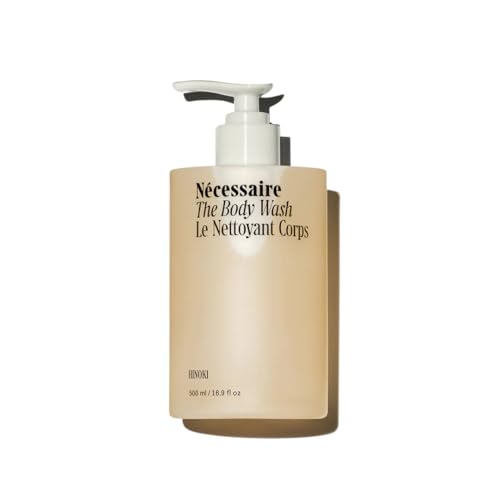Nécessaire The Body Wash for Women + Men. Hinoki. Resurfacing Cleanse. Multi-Acids Gel Cleanser for Uneven Skin. Hypoallergenic. No SLS/SLES. 500 ml / 16.9 fl oz