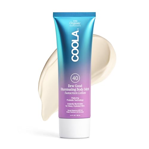 COOLA Organic Dew Good Illuminating Probiotic Serum with SPF 30, Dermatologist Tested Sunscreen with Plant-Derived BlueScreen Digital De-Stress Technology