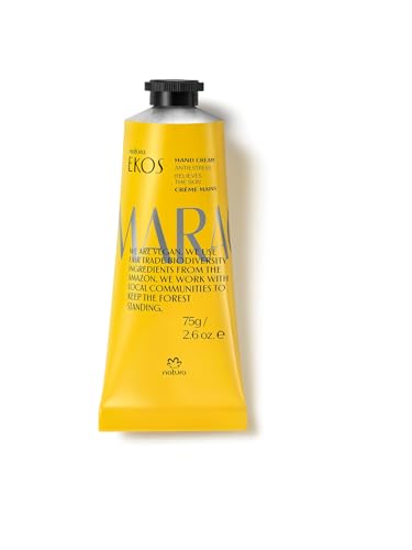 natura - Ekos Maracujá Hand Cream - Calming Hand Balm - Fast Absorption - 24-Hour Deep Hydration Skin Moisturizer - Vegan Skin Care - Brazilian Beauty Secrets - Self Care & Body Care - 2.6oz (75g)