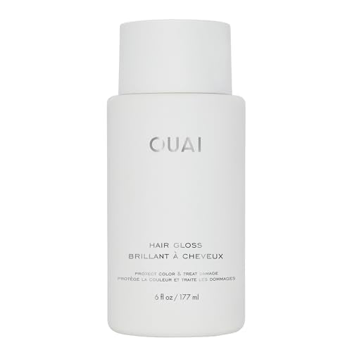 OUAI Hair Gloss - In-Shower Shiny Hair Treatment with Frizz Control - Heat Protectant Hair Glaze Infused with Hyaluronic Acid, Rice Water + Panthenol - Paraben, Phthalate & Sulfate Free (6 Oz)